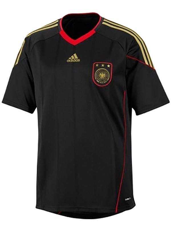 Germany maillot rétro extérieur deuxième uniforme de football haut de maillot de football sportswear noir homme 2010